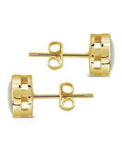 Load image into Gallery viewer, Paxe Opal Circle Stud Earrings