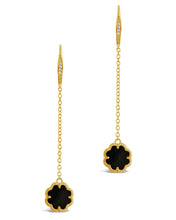 Load image into Gallery viewer, Rose Petal Long Drop Earrings