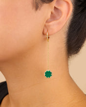Load image into Gallery viewer, Rose Petal Long Drop Earrings
