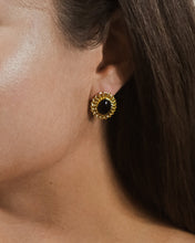 Load image into Gallery viewer, Ainsley Onyx Statement Stud Earrings