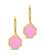 Load image into Gallery viewer, Rose Petal Short Drop Earrings