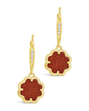 Load image into Gallery viewer, Rose Petal Short Drop Earrings