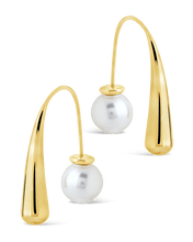 Load image into Gallery viewer, Heidi Pearl Threader Earrings