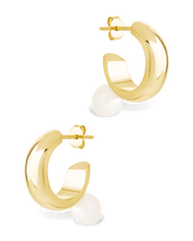 Load image into Gallery viewer, Sterling Silver Micki Pearl Drop Stud Earrings