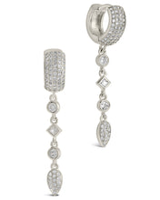 Load image into Gallery viewer, Malin CZ Drop Hoop Earrings