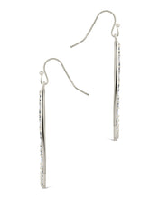 Load image into Gallery viewer, Evangeline CZ Teardrop Hoop Earrings