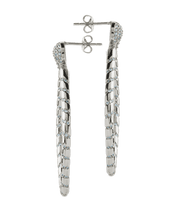 Load image into Gallery viewer, Geometric CZ Diamond Drop Stud Earrings
