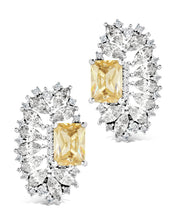 Load image into Gallery viewer, Nina Elongated CZ Stud Earrings