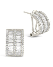 Load image into Gallery viewer, Serena CZ Hoop Earrings