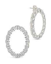 Load image into Gallery viewer, Rosario CZ Oval Stud Earrings