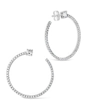 Load image into Gallery viewer, Cindy CZ Circle Stud Earrings