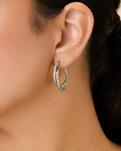Load image into Gallery viewer, Kyle CZ Hoop Earrings