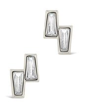 Load image into Gallery viewer, Colsie Tapered CZ Stud Earrings
