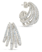 Load image into Gallery viewer, Jenny CZ Statement Hoop Earrings