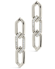 Load image into Gallery viewer, Kinslee Chain Drop Stud Earrings