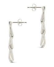 Load image into Gallery viewer, Kinslee Chain Drop Stud Earrings