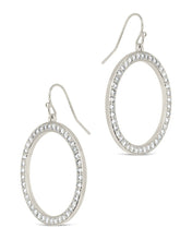 Load image into Gallery viewer, Della CZ Circle Dangle Earrings