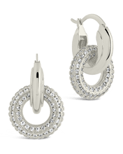 Load image into Gallery viewer, Hunter CZ Interlocking Circle Drop Earrings