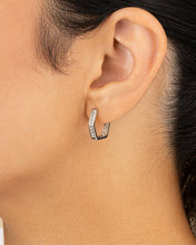 Load image into Gallery viewer, Dani CZ Geometric Micro Hoop Earrings