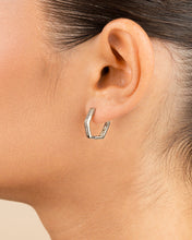 Load image into Gallery viewer, Dani CZ Geometric Micro Hoop Earrings