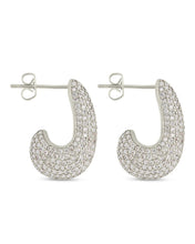 Load image into Gallery viewer, Callie CZ Teardrop Polished Earring