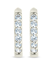 Load image into Gallery viewer, Zadie CZ Everyday Hoop Earrings