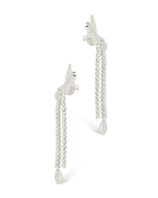 Load image into Gallery viewer, Lowen CZ Beaded Dangle Stud Earrings