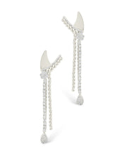 Load image into Gallery viewer, Lowen CZ Beaded Dangle Stud Earrings