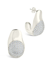 Load image into Gallery viewer, Wesley CZ Statement Huggie Hoop Earrings