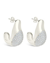 Load image into Gallery viewer, Wesley CZ Statement Huggie Hoop Earrings