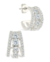 Load image into Gallery viewer, Yasmina CZ Hoop Earrings