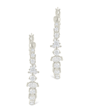 Load image into Gallery viewer, Aaliyah CZ Hoop Earrings