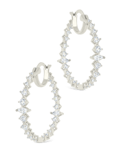 Load image into Gallery viewer, Aaliyah CZ Hoop Earrings