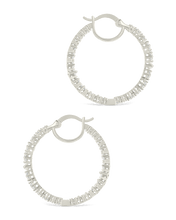 Load image into Gallery viewer, Aaliyah CZ Hoop Earrings