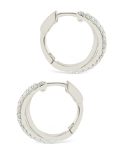 Load image into Gallery viewer, Juliana CZ Hoop Earrings