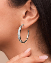 Load image into Gallery viewer, Cherise Pave CZ Hoop Earring