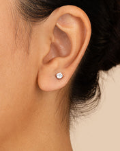 Load image into Gallery viewer, Sterling Silver CZ Stud Earring Set