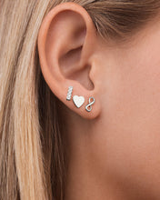 Load image into Gallery viewer, Sterling Silver Heart & Infinity Earring Set of 3