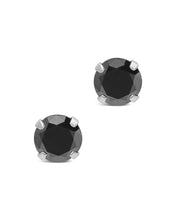 Load image into Gallery viewer, Sterling Silver 7mm Rainbow CZ Studs
