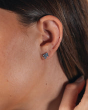 Load image into Gallery viewer, Sterling Silver CZ Cluster Studs