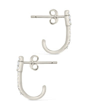 Load image into Gallery viewer, Sterling Silver CZ Star Jacket Earrings