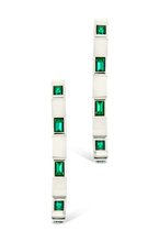 Load image into Gallery viewer, Sterling Silver Asher Flat Polished Hoops