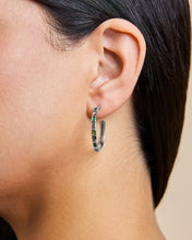 Load image into Gallery viewer, Sterling Silver Asher Flat Polished Hoops