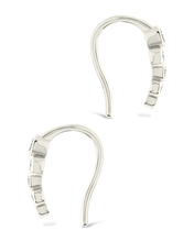 Load image into Gallery viewer, Sterling Silver Talia CZ Bezel Crawler Earrings