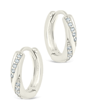 Load image into Gallery viewer, Sterling Silver Adelise Micro Hoops