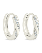 Load image into Gallery viewer, Sterling Silver Adelise Micro Hoops