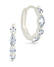 Load image into Gallery viewer, Sterling Silver Kensington Micro Hoops