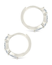 Load image into Gallery viewer, Sterling Silver Kensington Micro Hoops