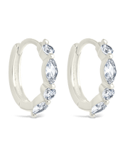 Load image into Gallery viewer, Sterling Silver Kensington Micro Hoops