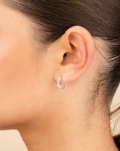 Load image into Gallery viewer, Sterling Silver Kensington Micro Hoops